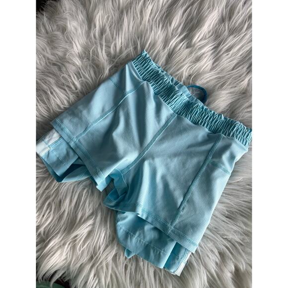 Athleta Girls Pull-On Athletic Shorts Stretch Activewear‎ Running Blue Size XL - Picture 8 of 13